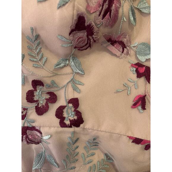 Jenny Yoo Collection Floral Embroidered Dress – Size 6 - Picture 8 of 12